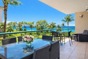 Outdoor dining - Honua Kai | Close To Beach | 3 FREE Rental Cars | KBM Resorts | 3 Units, 6 Bedrooms | HK ML-2666 (Lahaina)