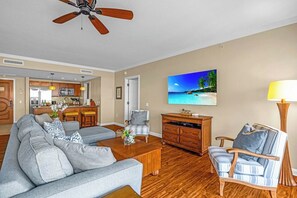 Living area - Honua Kai | 3 FREE CARS| KBM Resorts | Front Alii Suite | 3 Units, 6 Bedrooms | HK ML-3161 (Lahaina)