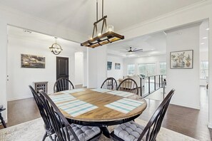 Dining - Spacious Lakefront Home with Two Kitchens, Expansive Decks, & Direct Lake Access (Bella Vista)