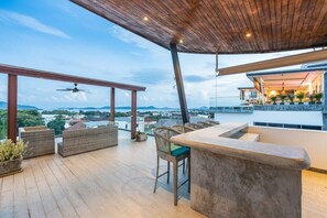 Terrace/patio - Seaview Rooftop Pool Villa Near Beach V210 (Rawai)
