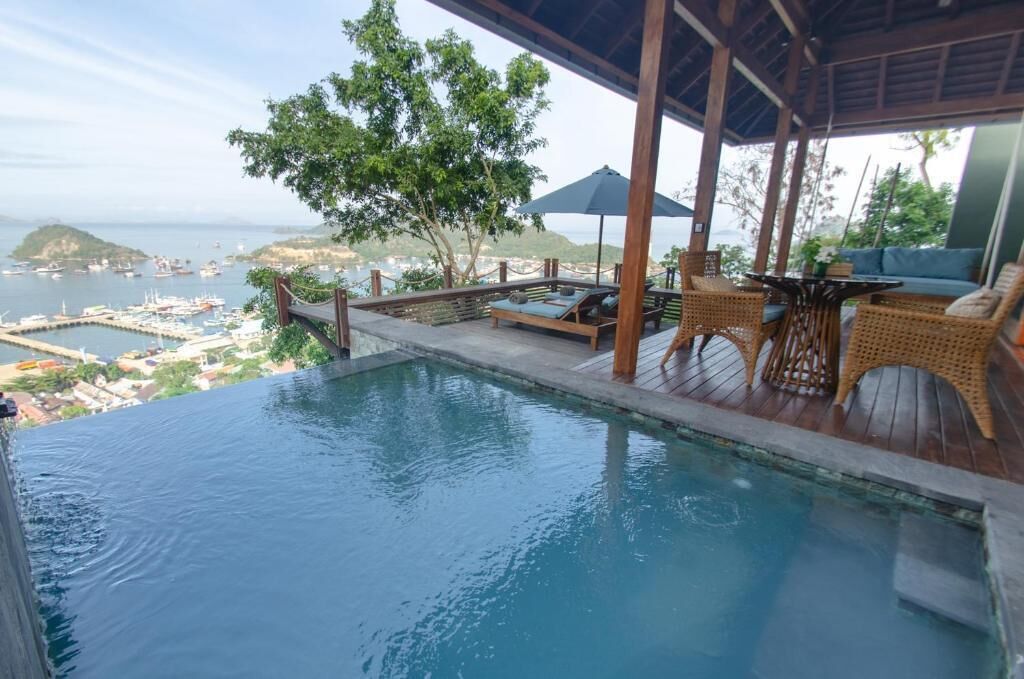 Vila Deluks, pemandangan laut | Kolam renang