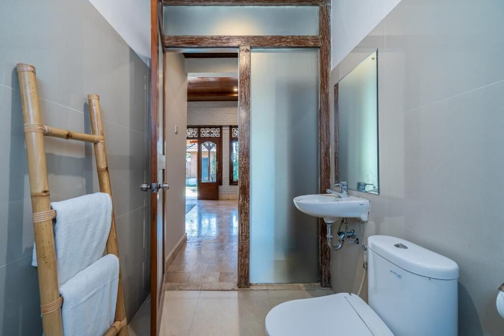 别墅, 3 间卧室, 私人游泳池, 泳池景观 | 浴室