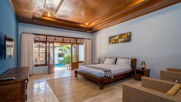 Villa, 3 chambres, piscine privée, vue piscine | Vue sur le jardin