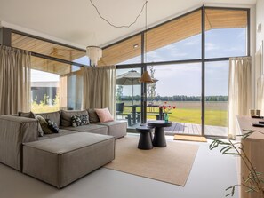 Living area - Nature house with views over fields (Wissenkerke)
