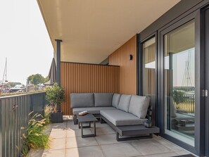 Terrace/patio - Harbour Apartment with Terrace Kamperland (Kamperland)