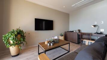 Phòng đôi, phòng tắm riêng, quang cảnh biển | Khu phòng khách