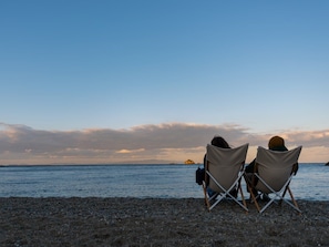 Private beach