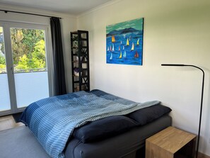 1 bedroom, bed sheets - Apartment Thea on the first floor with terrace (Chieming)
