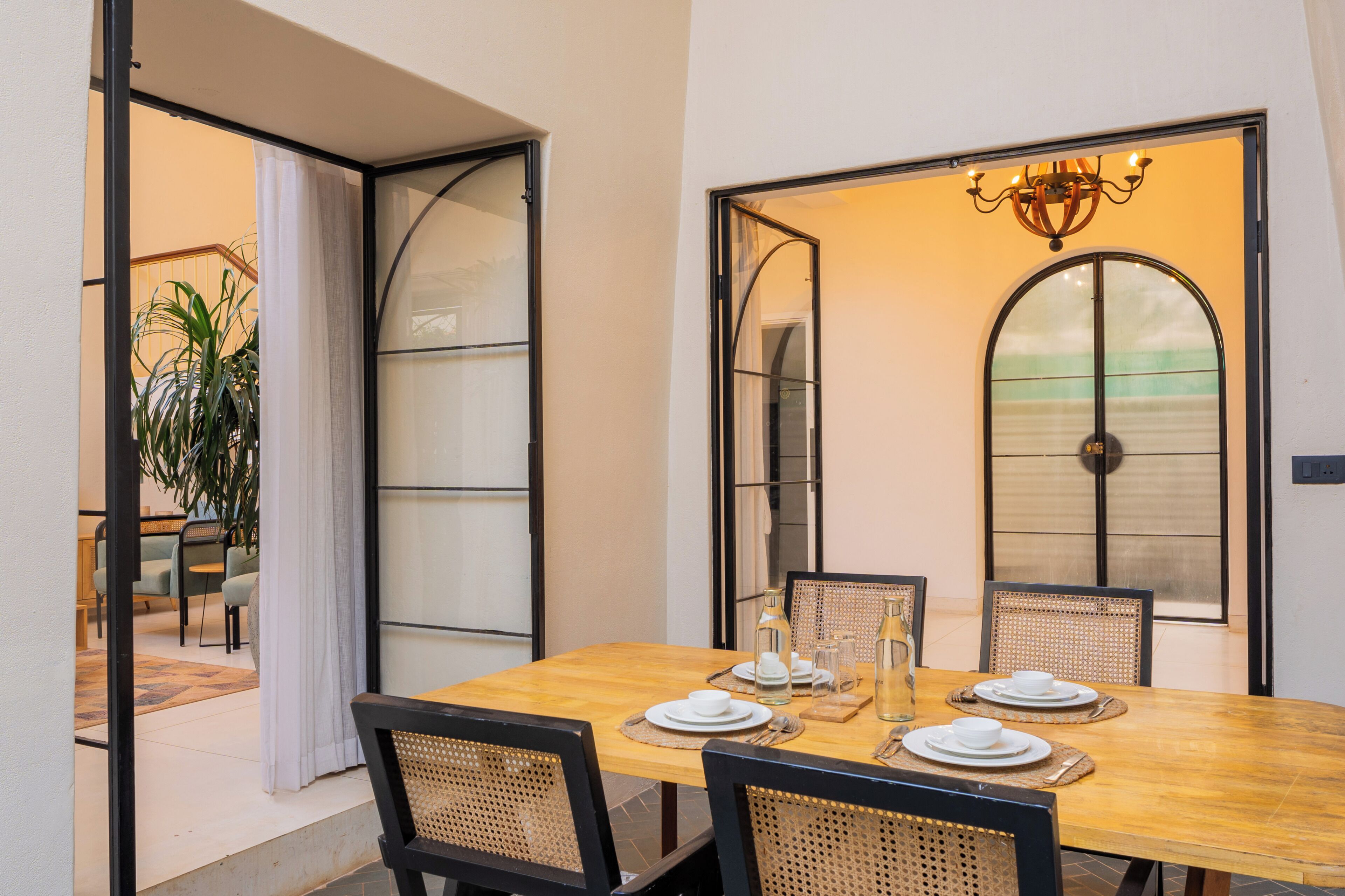 Villa Deluxe, balcón, vista a la alberca | Restaurantes