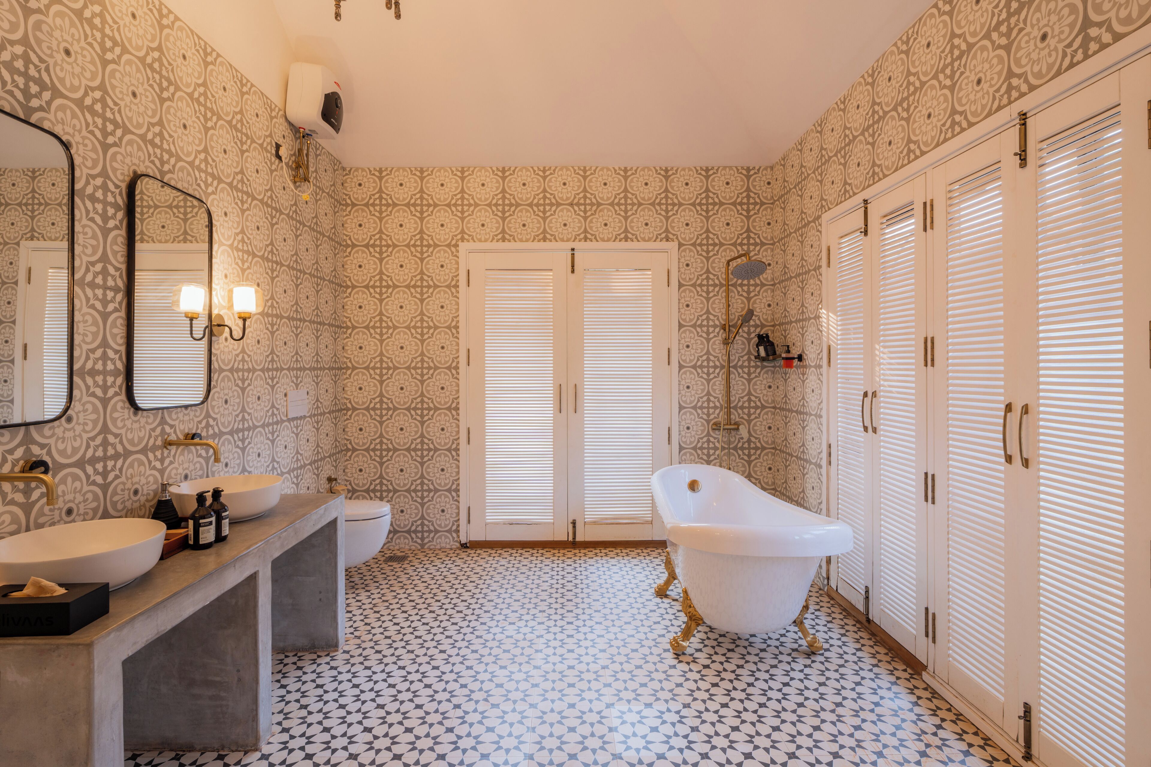 Villa Deluxe, balcón, vista a la alberca | Baño