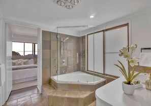 Shower, jetted bath, hair dryer - Maleny Chalet with views of the Glass House Mountains (Maleny)