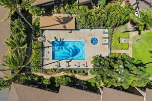 Pool - Kihei Bay Vista C-201 - Kihei 1BR Condo, AC, Lanai, WiFi, 45 Sec to Sugar Beach! (Kihei)