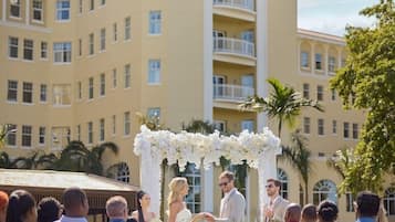 Außenbereich für Bankette