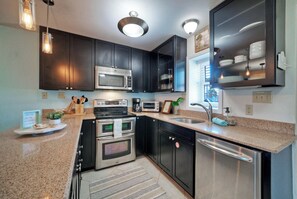 Private kitchen - Sleeps 18 | 2 Beachfront Condos, Pool, Pickleball Courts | Island Retreat (Port Aransas)