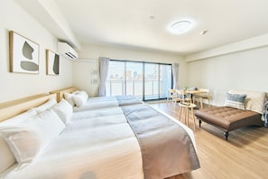Family Apartment, Lanai, City View | Blackout curtains, iron/ironing board (on request), free WiFi - Apartment Hotel The Espasion Umeda East (Osaka city)