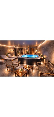 Spa suite privatif avdc Jacuzzi, sauna, douche sensoriel, siège japonais massage