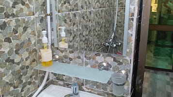 Towels, soap, toilet paper