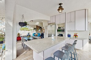 Dining - Dog-friendly home with central AC, fast WiFi, W/D, & private hot tub (Key Largo)