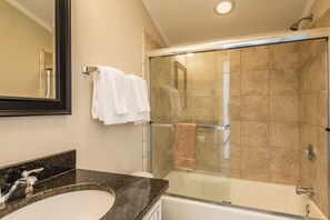 Shower, hair dryer, towels - Newly-Built, Dog-Friendly Home with Shared Pool - Walk to Beach & Dining (Key West)