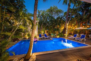Una piscina riscaldata