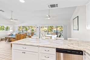 Interior - Waterfront home with dock, filet station, patio, balcony, & Cabana Club access (Key Colony Beach)