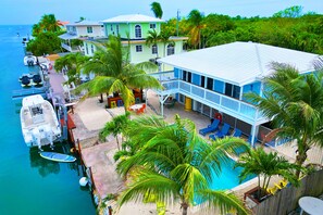 Exterior - Dog-friendly waterfront retreat with dock, private pool, washer/dryer, patio (Marathon)
