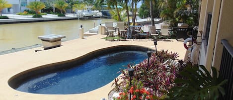 A heated pool