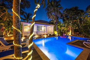 A heated pool