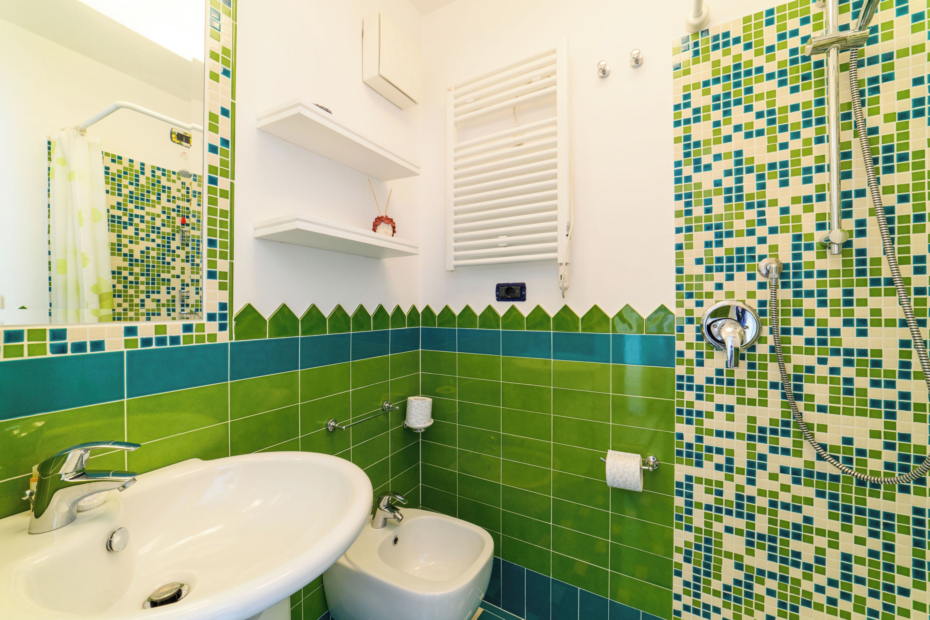 Standard Double Room | Bathroom | Shower, hair dryer, towels, soap