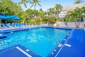 Pool - Snowbird-friendly condo with private balcony, garden views, W/D, on-site pool (Key West)