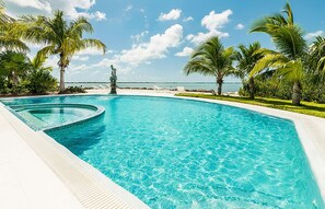 A heated pool