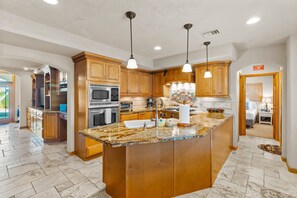 Fridge, microwave, oven, stovetop - Custom canal-front home with private pool, palapa hut, & outdoor kitchen (Marathon)
