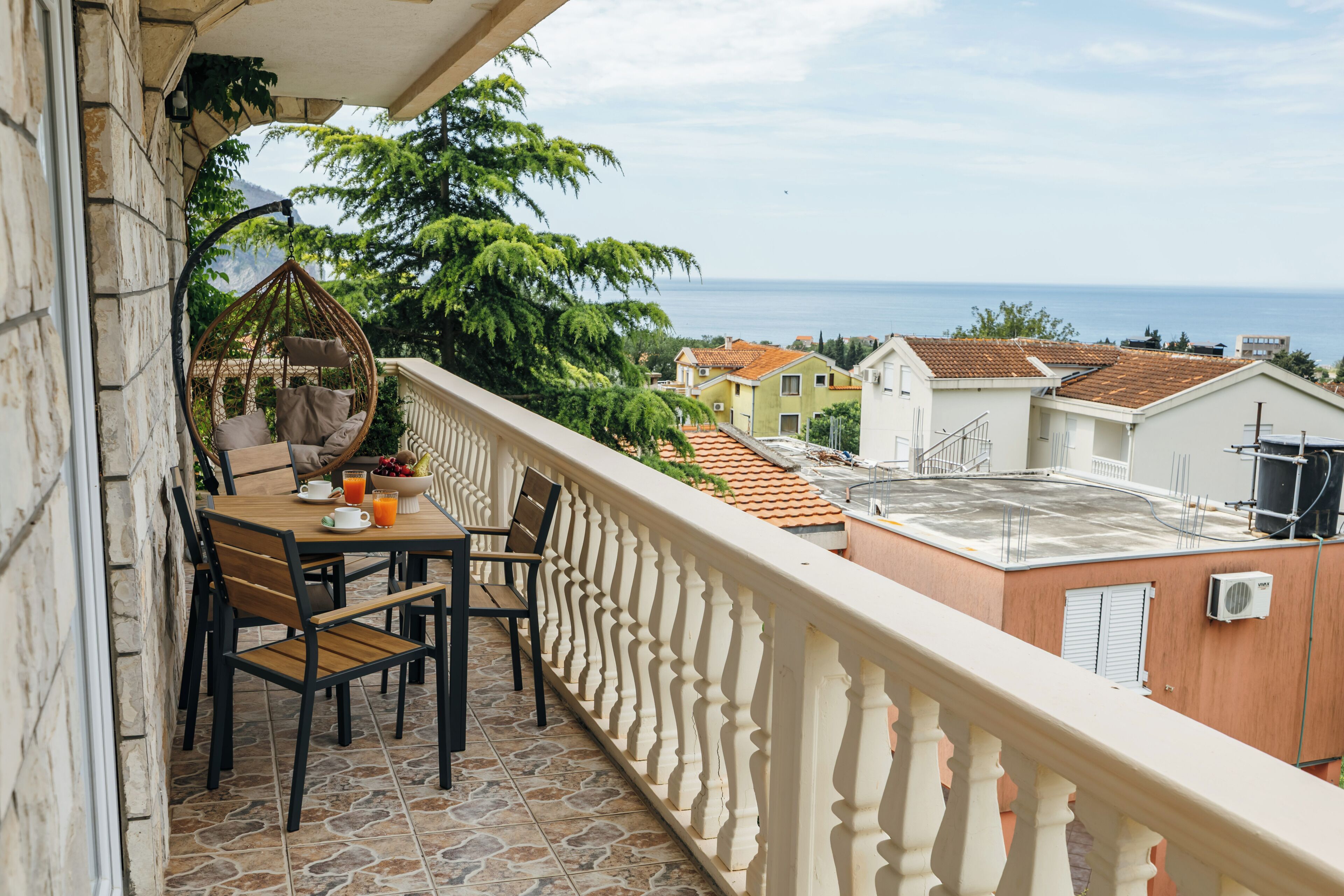 Appartement Standard, balcon, vue mer | Balcon