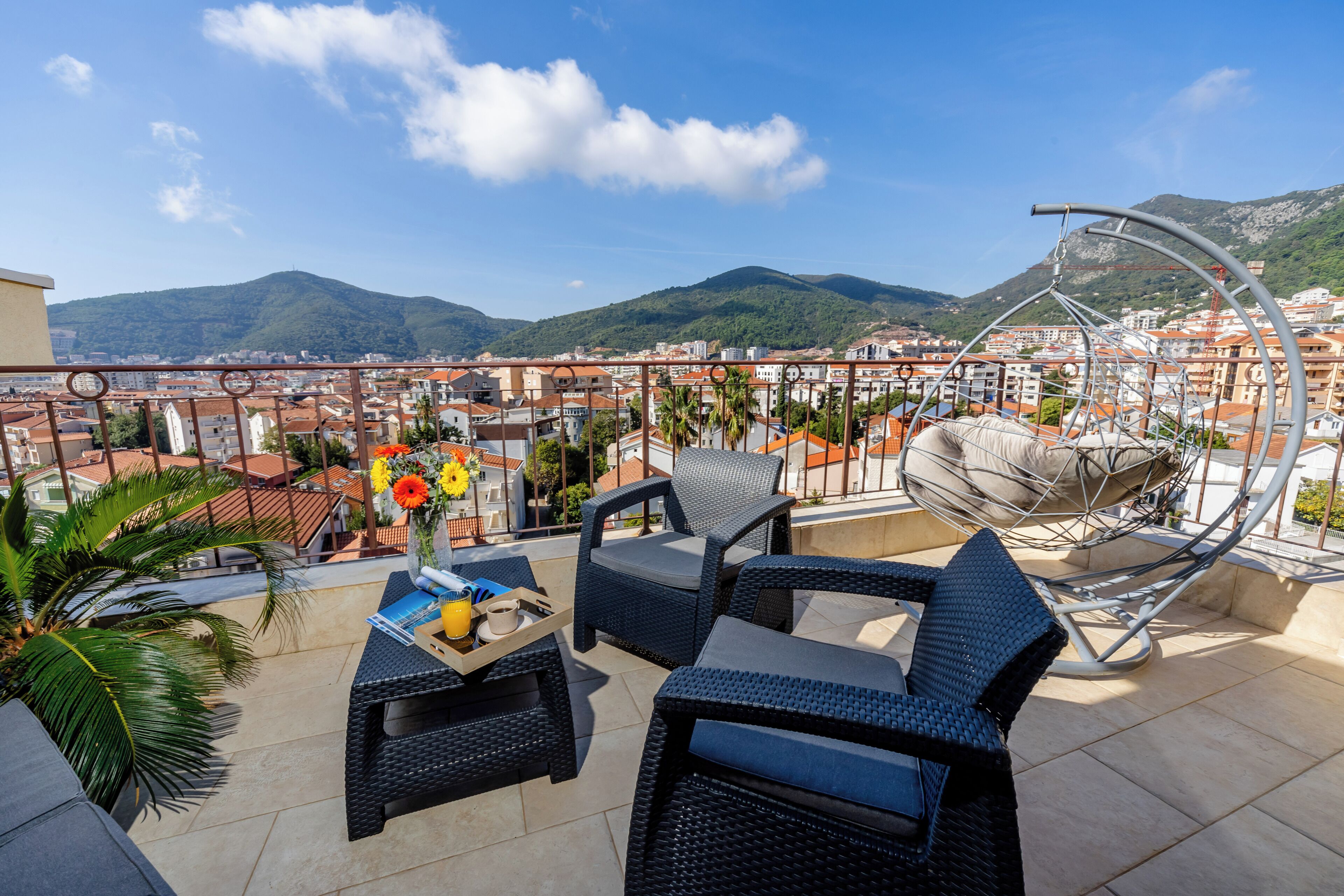 Deluxe Apartment, Balcony, Partial Sea View | Balcony view