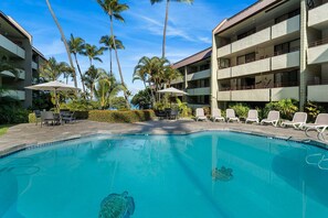 Pool - 🏖️Across from Magic Sands | Top Floor Condo w/ AC (Kailua Kona)