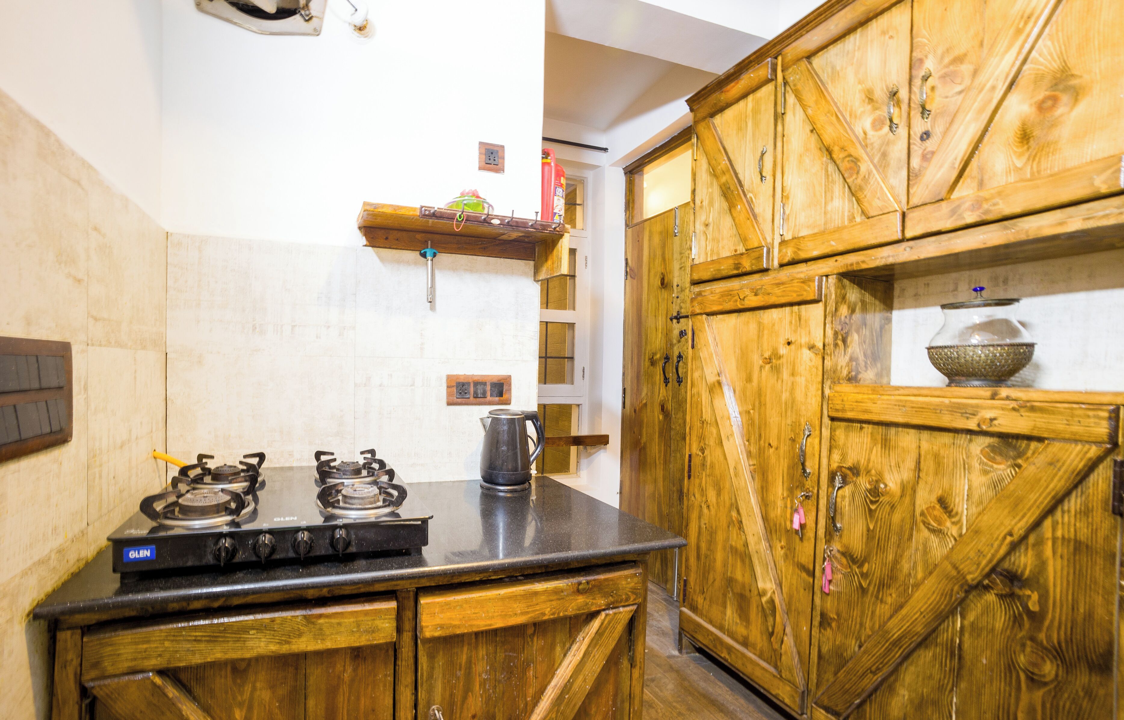 Vila Deluks, balkon, pemandangan halaman | Dapur pribadi