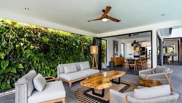 Villa, 3 Bedrooms, Private Pool, Garden View | Outdoor dining