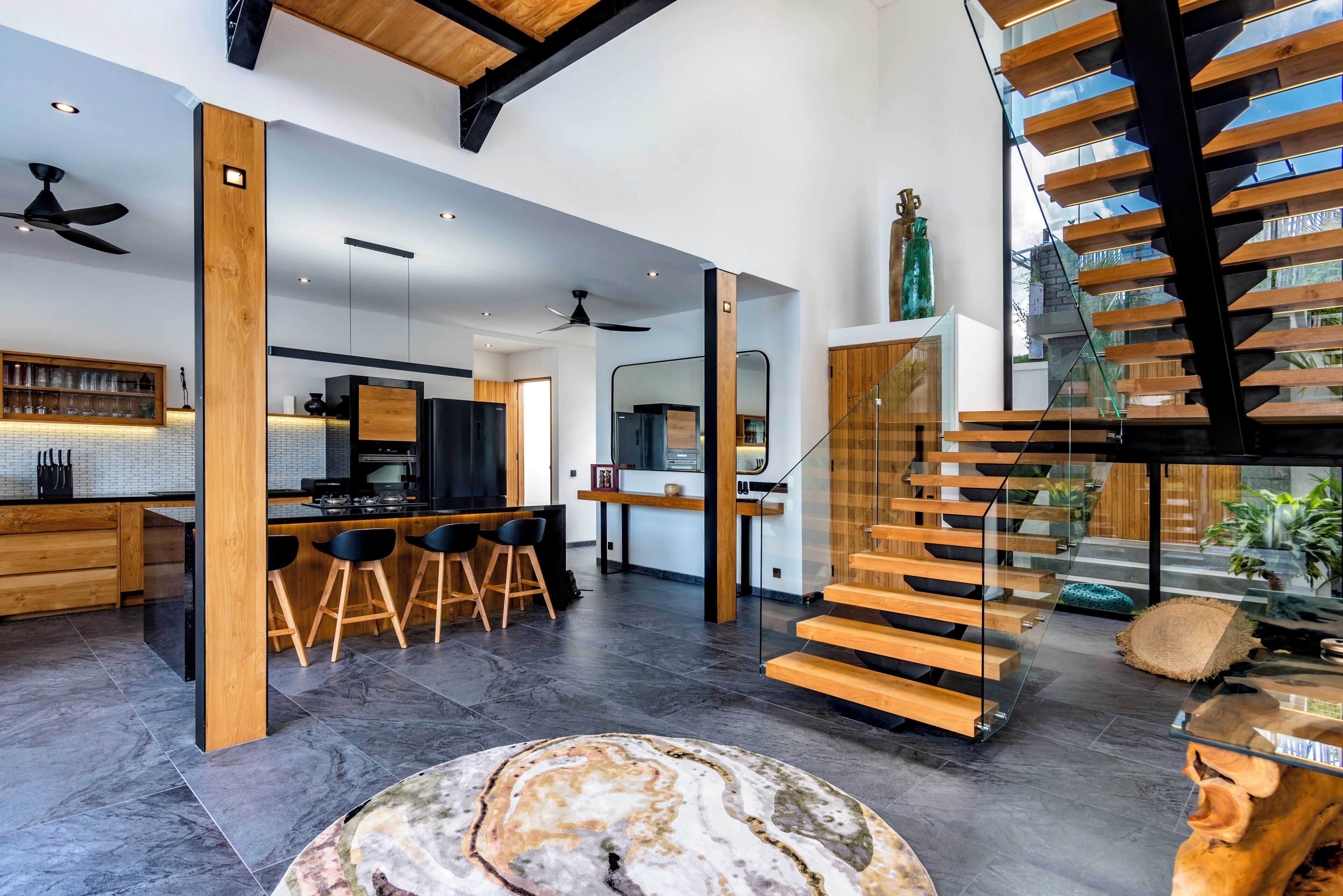 Villa, 3 Schlafzimmer, eigener Pool, Gartenblick | Innenbereich