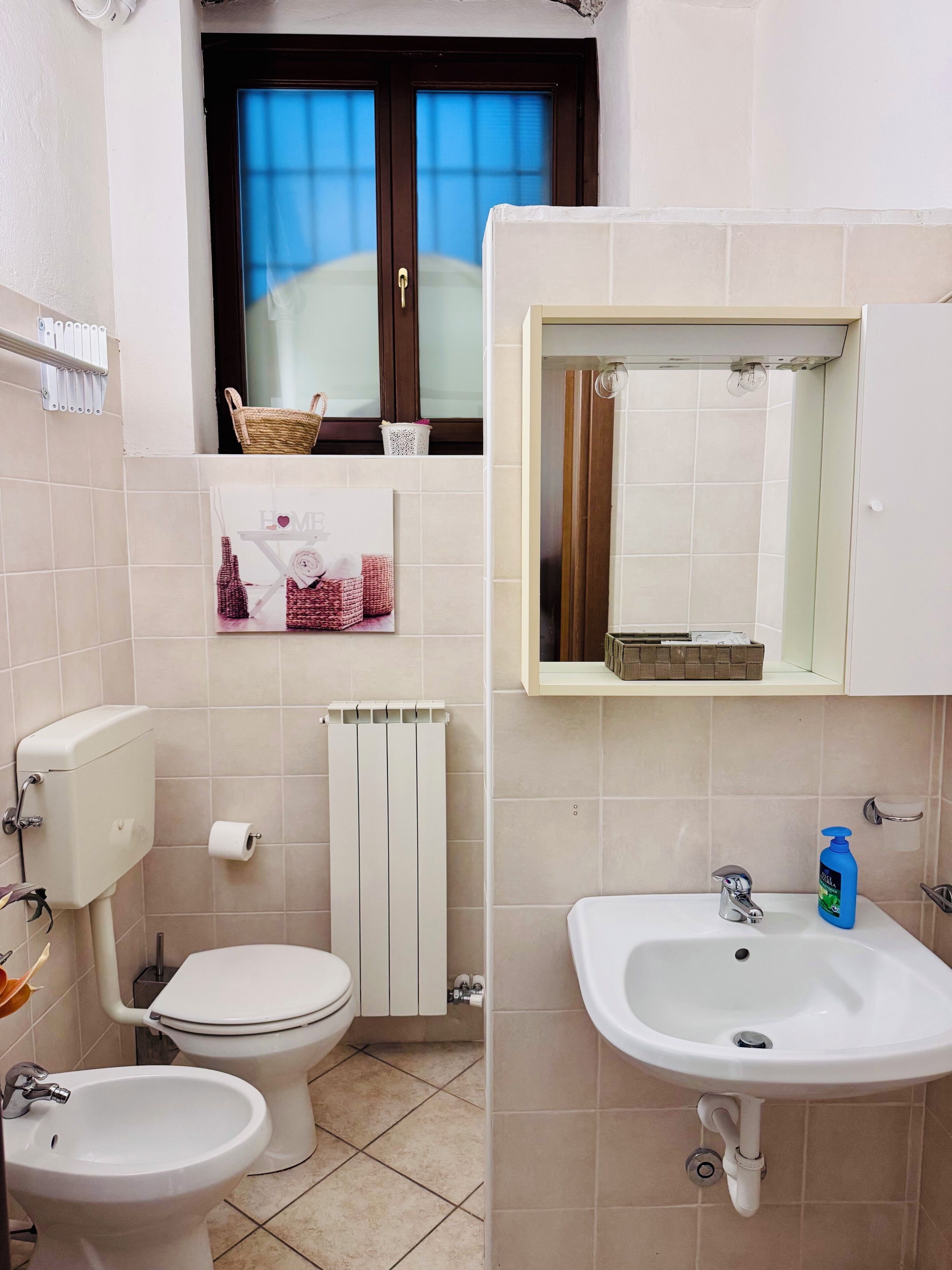 Bruser, hårtørrer, bidet, håndklæder