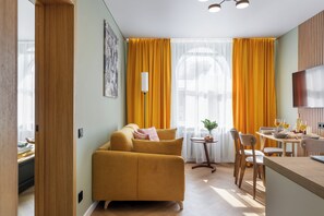 Appartement Supérieur, vue ville | Coin séjour