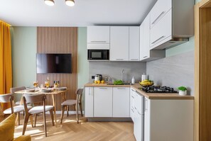 Superior Apartment, City View | Private kitchen - Apart in the historical center of Minsk (Minsk)