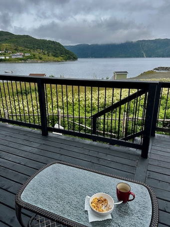Property grounds. Newfoundland's Wilderness Called. It has Starlink and a Hot Tub now.