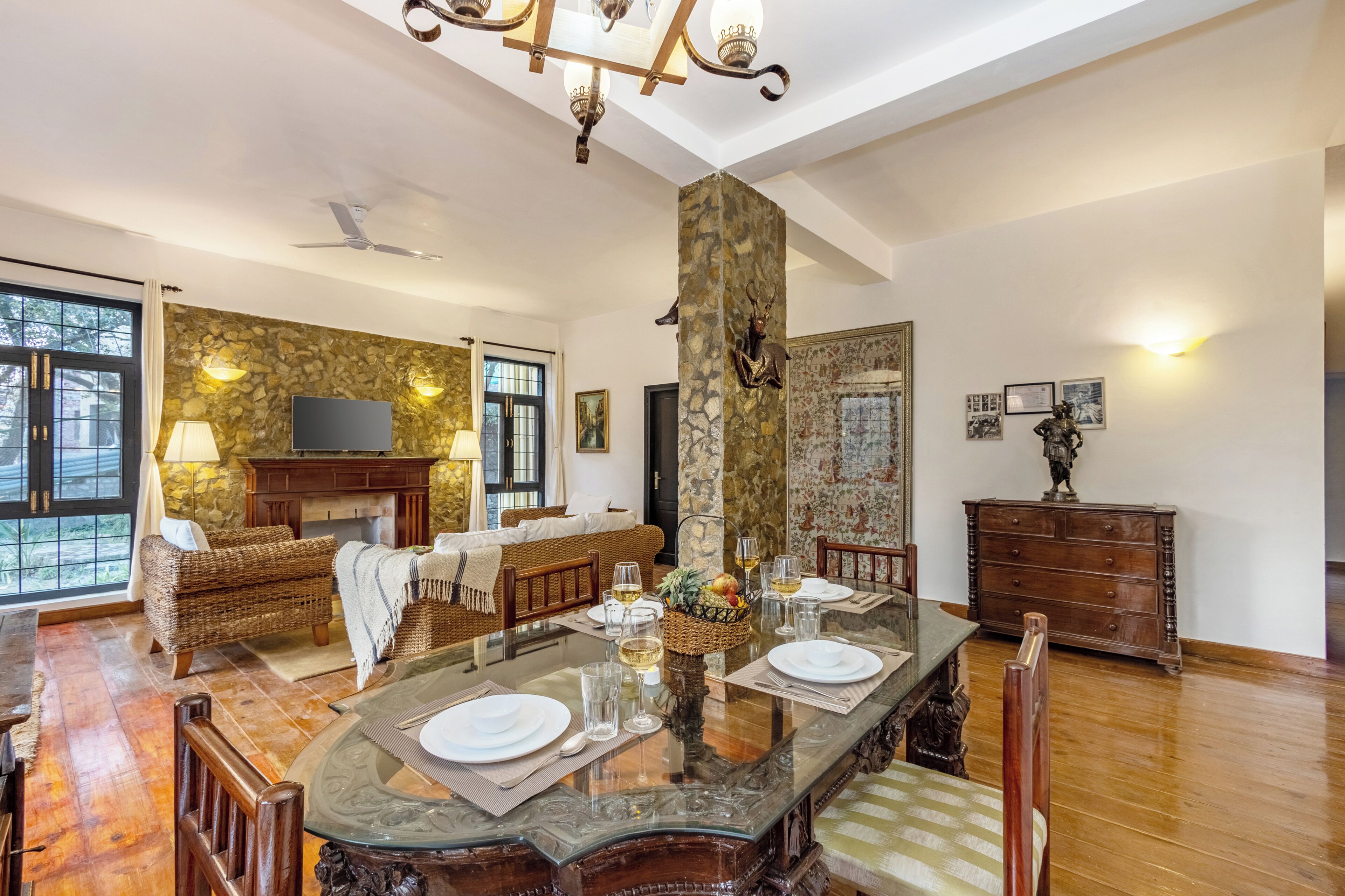 Vila Deluks, balkon, pemandangan gunung | Interior