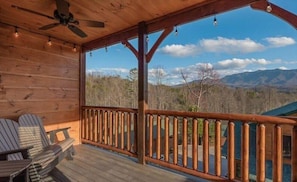 Cabin, 3 Bedrooms | Terrace/patio - Majestic Vista 3 Bedroom Cabin (Gatlinburg)