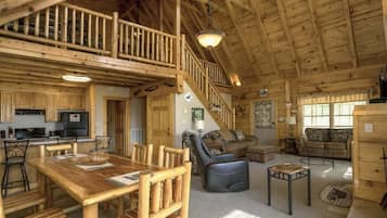 Cabin, 3 Bedrooms | Living area | Smart TV