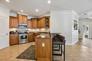 Microwave, oven, stovetop, dishwasher - Chic & Airy 3BR Escape w/ Resort Amenities Included (Kingsland)