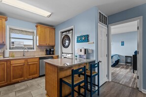Fridge, microwave, oven, stovetop - Cozy 2 Bedroom with Ocean Views (Carolina Beach)