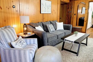 Living area - Shenandoah Cabin - Hot Tub, Fire Pit, Dog-Friendly (Stanley)