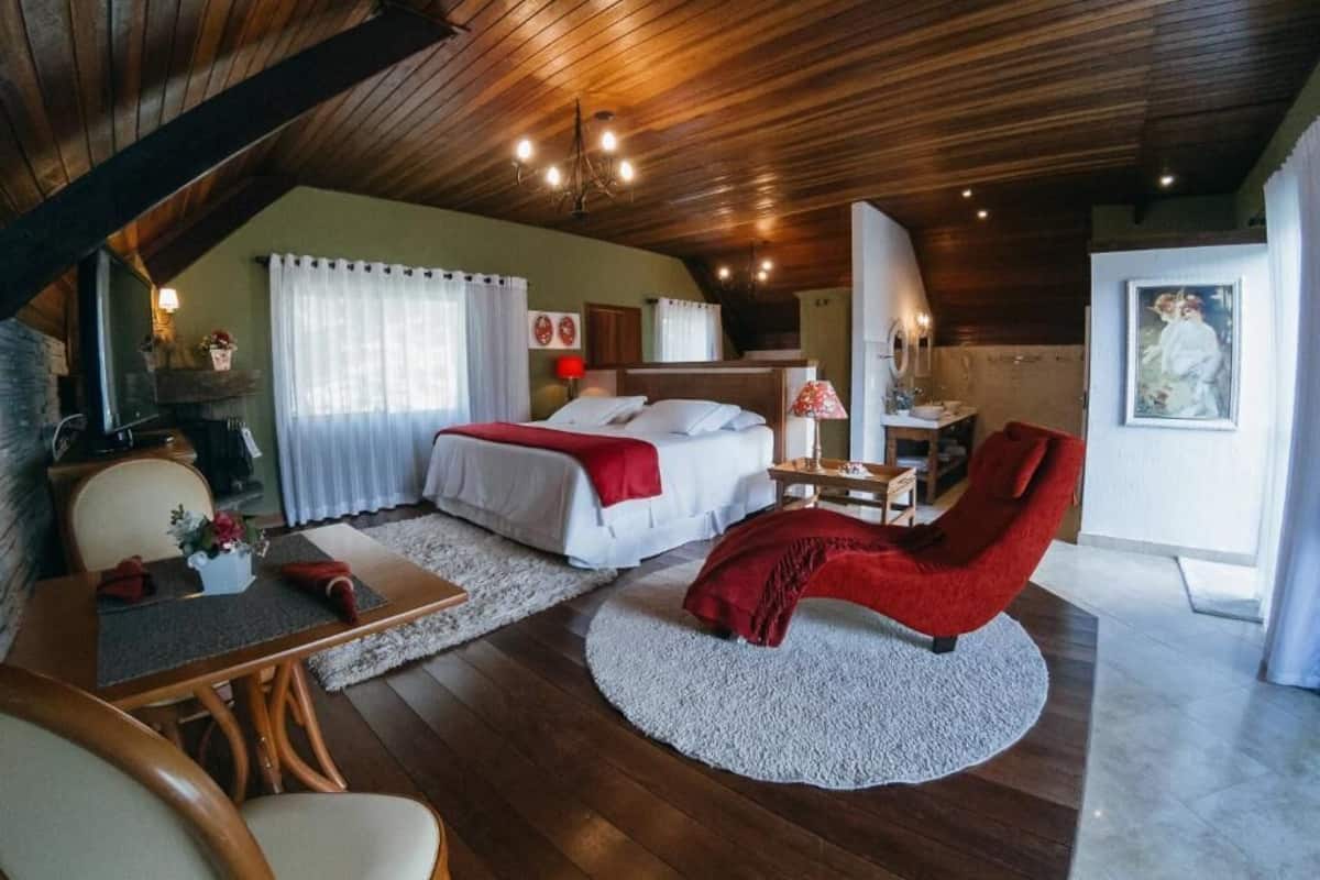 高级木屋, 阳台, 花园景观