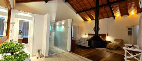 Superior-Bungalow, Balkon, Gartenblick | Innenbereich